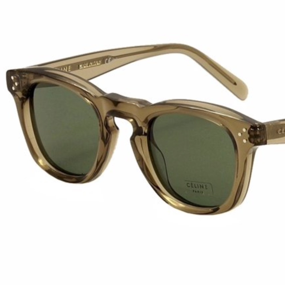 Celine Women's CL 41371S 41371/S OZO/85 Mud/Beige Retro Fashion Sunglasses 46mm